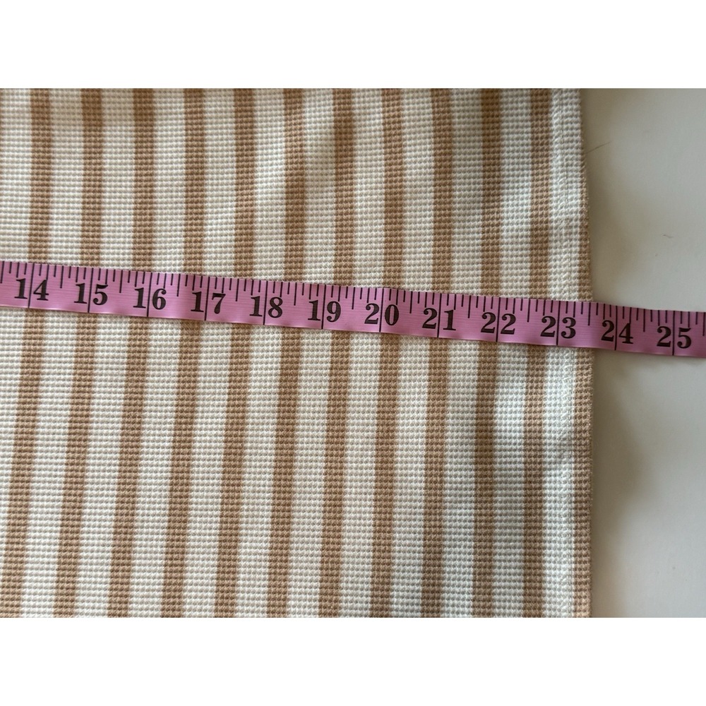 Aerie Waffle Knit Long Sleeve Top Crewneck Tee Thermal Casual Texture Striped Lg - Picture 10 of 13